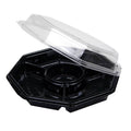 950ml Black/Clear Food Container, 150/Case Y191619