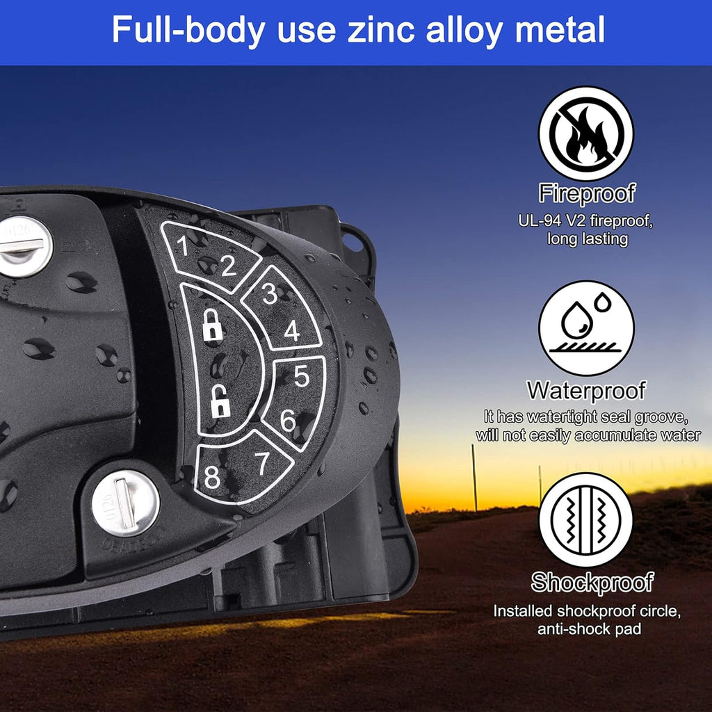RV Keyless Entry Door Lock with Key Fobs and Backlit Keypad W51443