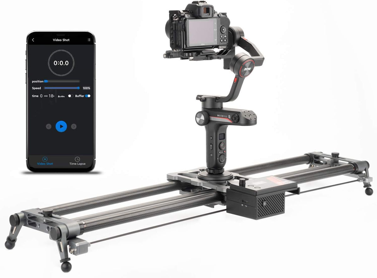Motorized Camera Slider 60cm Carbon Fiber with APP Control M741