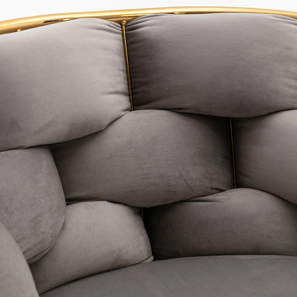 Gray Velvet Chair E816