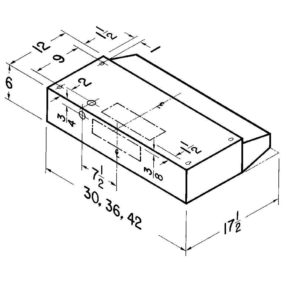 30x22 Under-Cabinet Range Hood, 220 CFM, White D3828