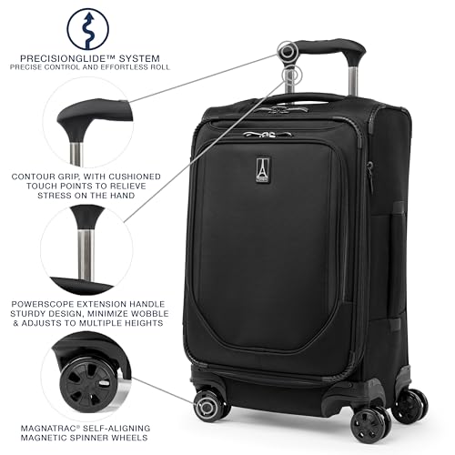 Lightweight Softside Expandable 8 Wheel Spinner Suitcase 29-Inch P645