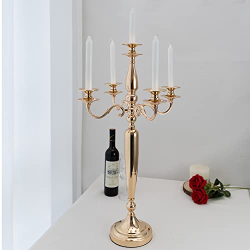 Black 4Pcs Metal Candelabra Candle Holder K316