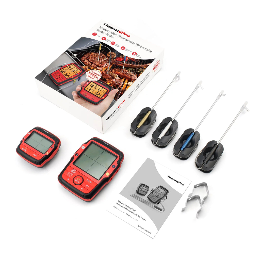 500FT Wireless Meat Thermometer with 4 Probes R428138