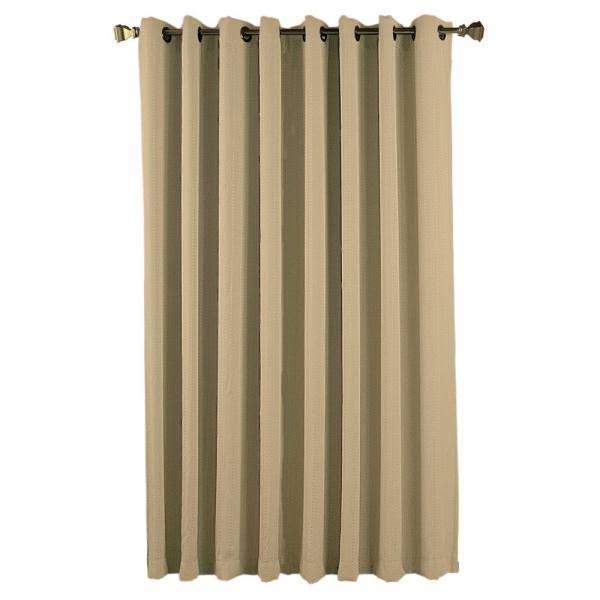 Natural Grommet Blackout Patio Panel with Attachable Wand H91943