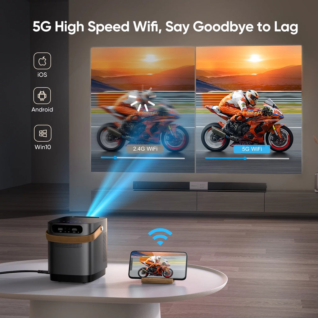 5G WiFi Bluetooth 1080P Projector Z5635