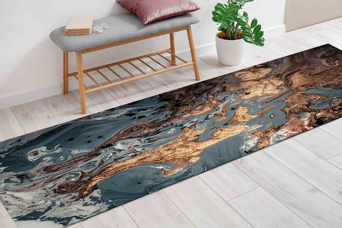 2'x3' Shimmery Marble Printed Rug C46880