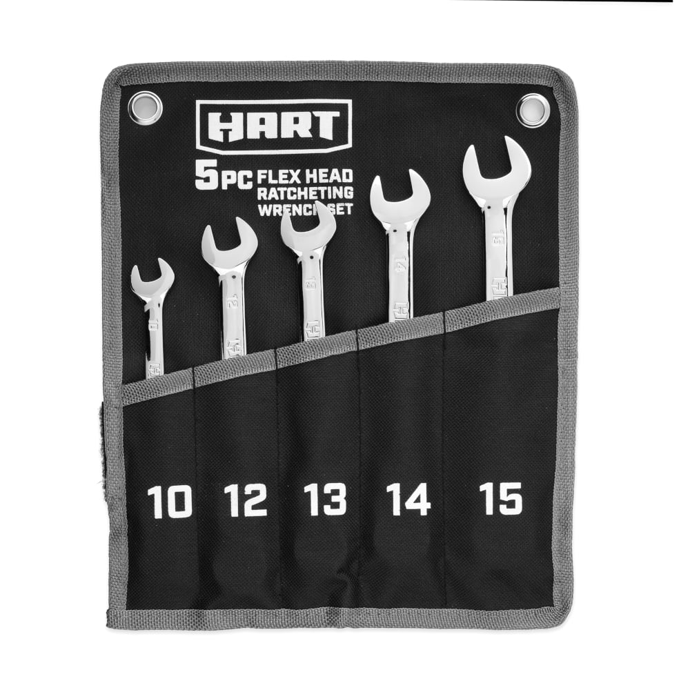 5-Piece Flex Head Ratcheting Wrench Set X653