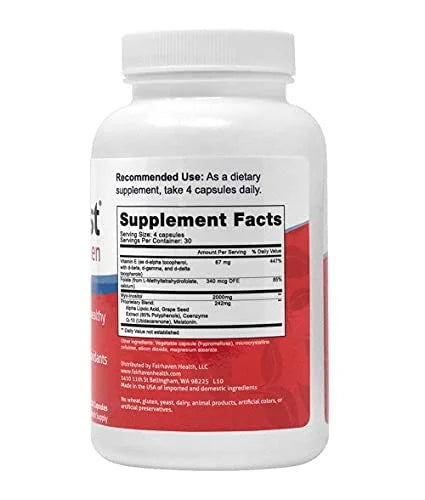 Myo-Inositol Folate CoQ10 Vitamins Fertility Supplement 120 Capsules F88034