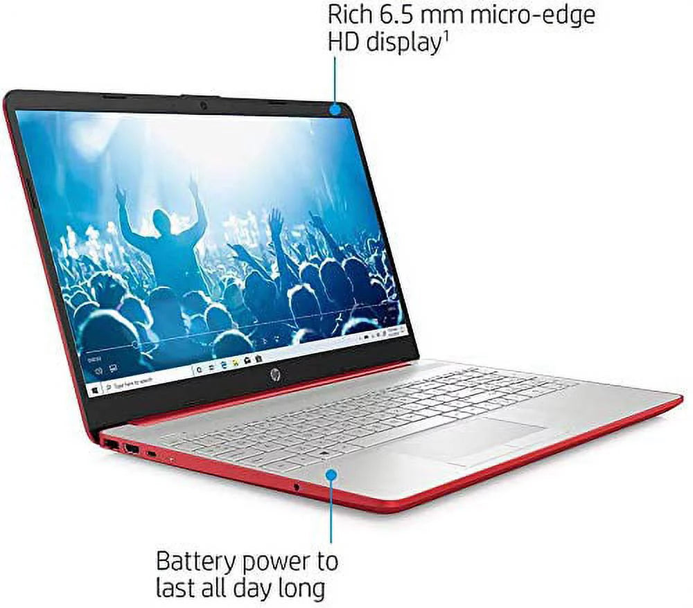 15.6" HD Laptop Intel Pentium Gold 16GB DDR4 256GB SSD Windows 11 Pro Scarlet Red H505