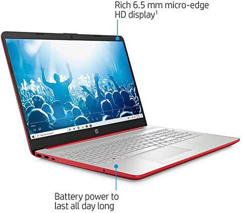 15.6" HD Laptop Intel Pentium Gold 16GB DDR4 256GB SSD Windows 11 Pro Scarlet Red H505