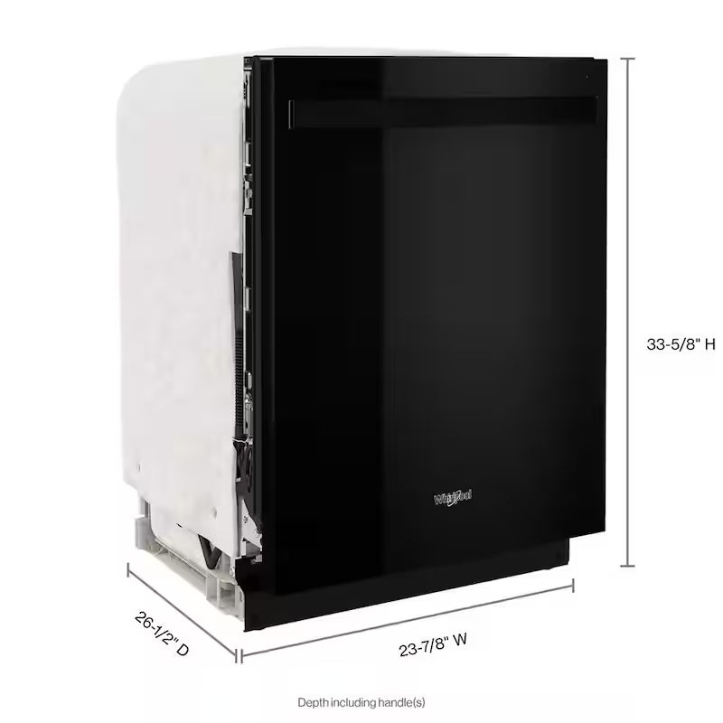Black Built-In Dishwasher with Third Level Rack J542