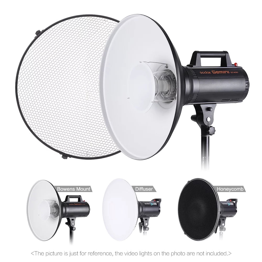 41cm Speedlite Strobe Lighting Diffuser Beauty Dish Lampshade Bowens Mount C334716