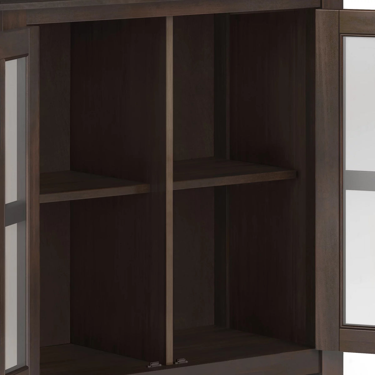 Solid Wood 30 inch Wide Low Storage Cabinet in Tobacco Brown T530