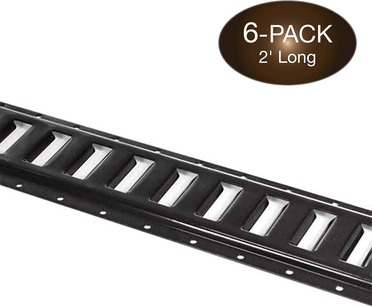 Hot-Dipped Galvanized Steel 2' E Track Tie-Down Rails, Pack of 8 A41261