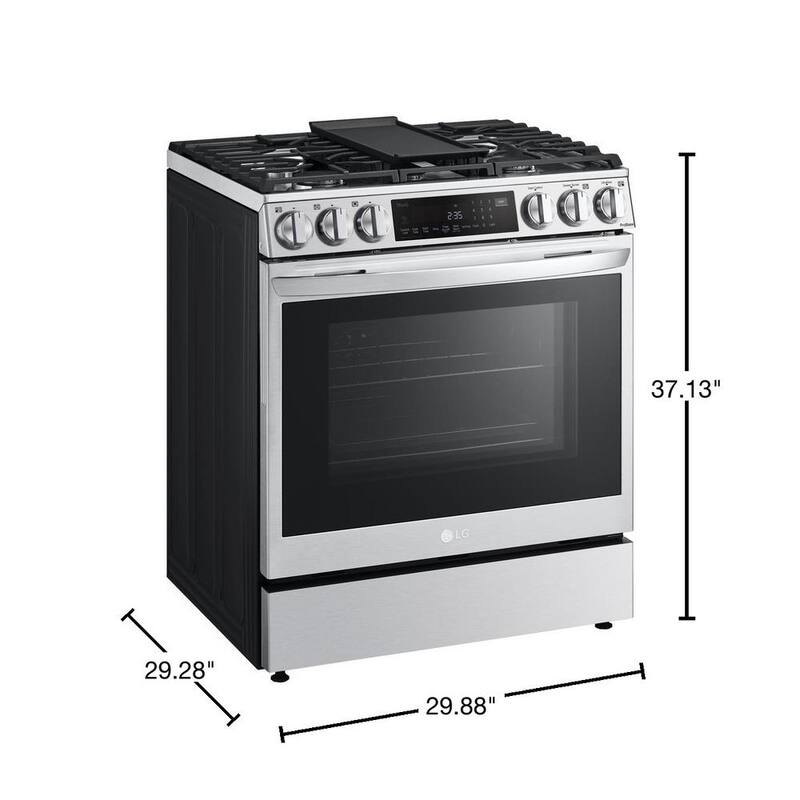 6.3 cu. ft. Slide-in Gas Range with Air Fry in Stainless Steel L2415