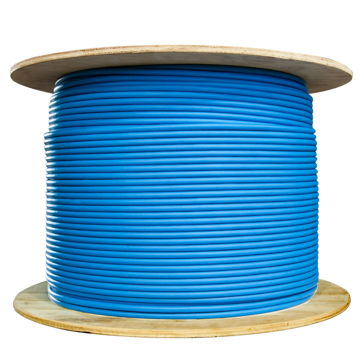 Bulk Shielded Cat6 Blue Ethernet Cable Solid Spool 1000 Foot H867029