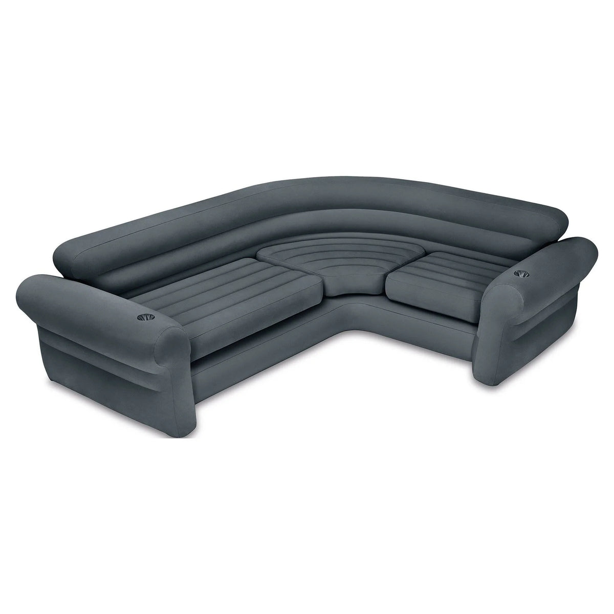 Inflatable Corner Sectional Sofa & Lounge Chair and Ottoman Set W363
