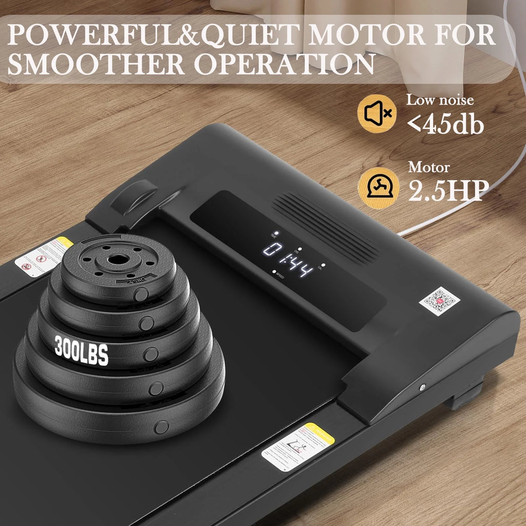 2.5HP Slim Compact Under Desk Treadmill with LED Display R8052