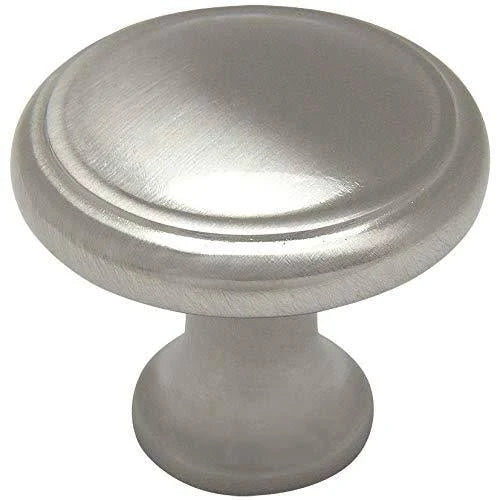 Satin Nickel Round Cabinet Knob 25 Pack E144