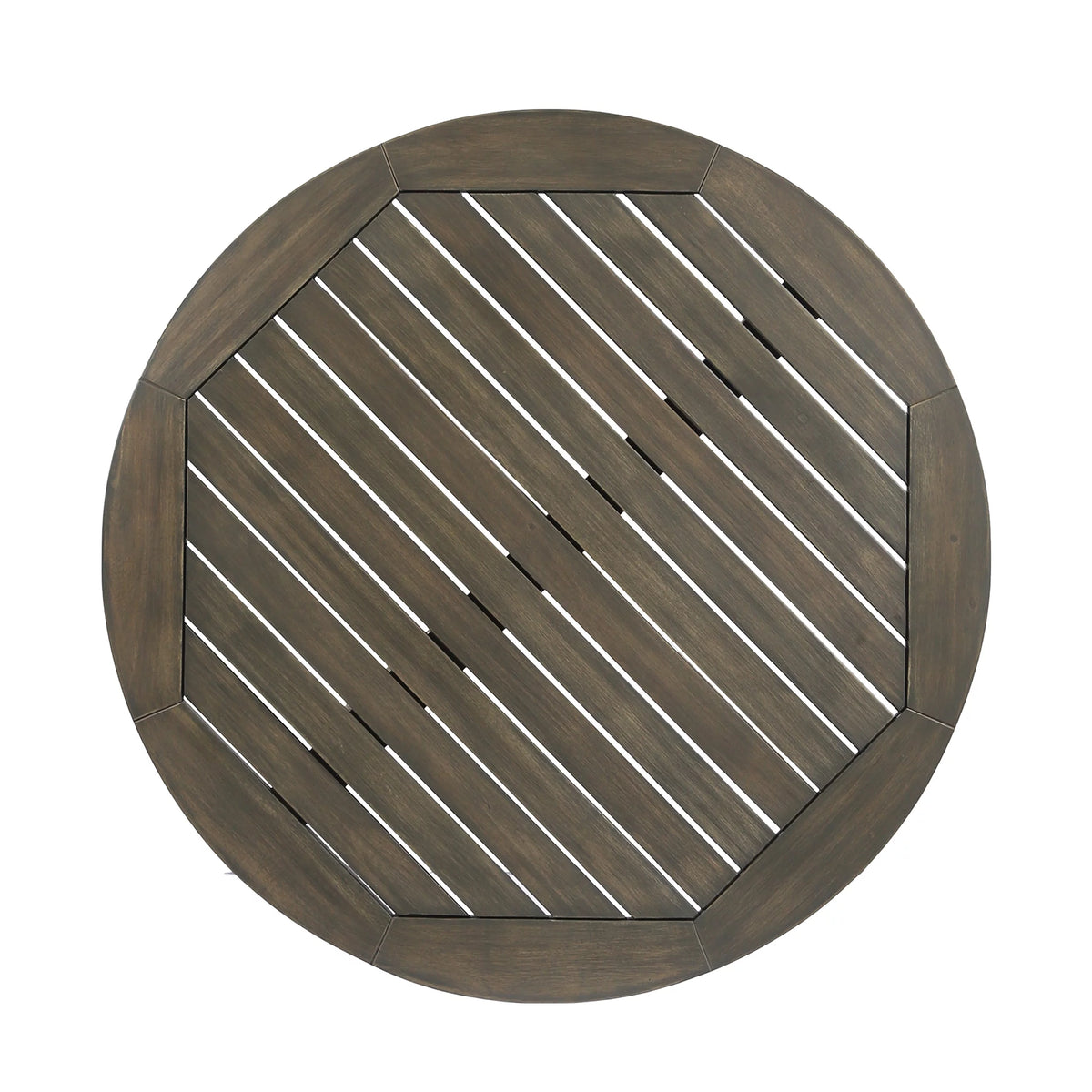 Round Wooden Patio Dining Table Y259