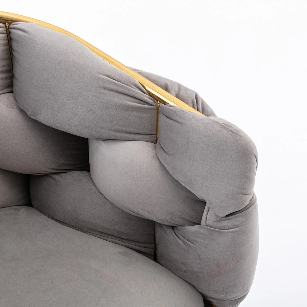 Gray Velvet Chair E816