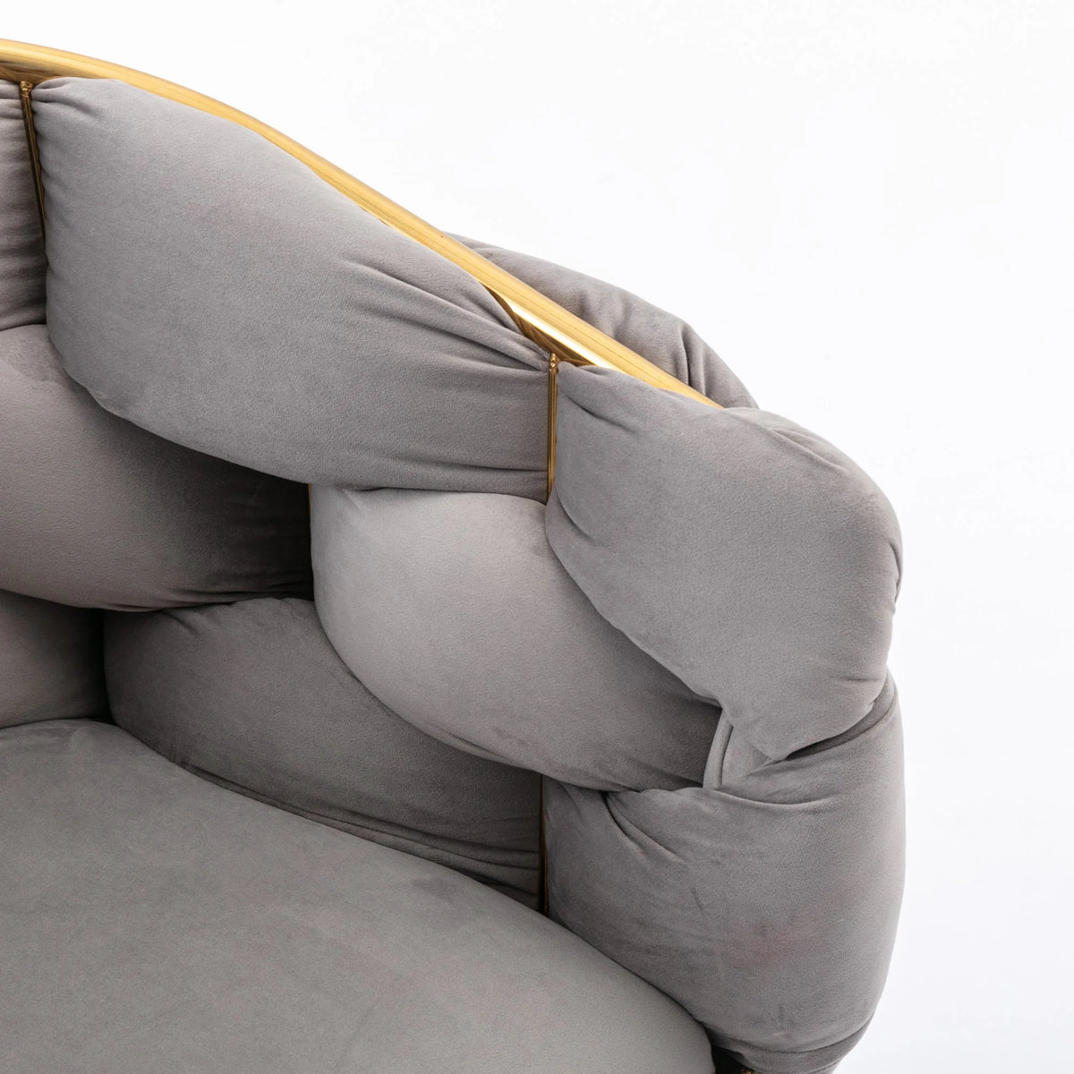 Gray Velvet Chair E816