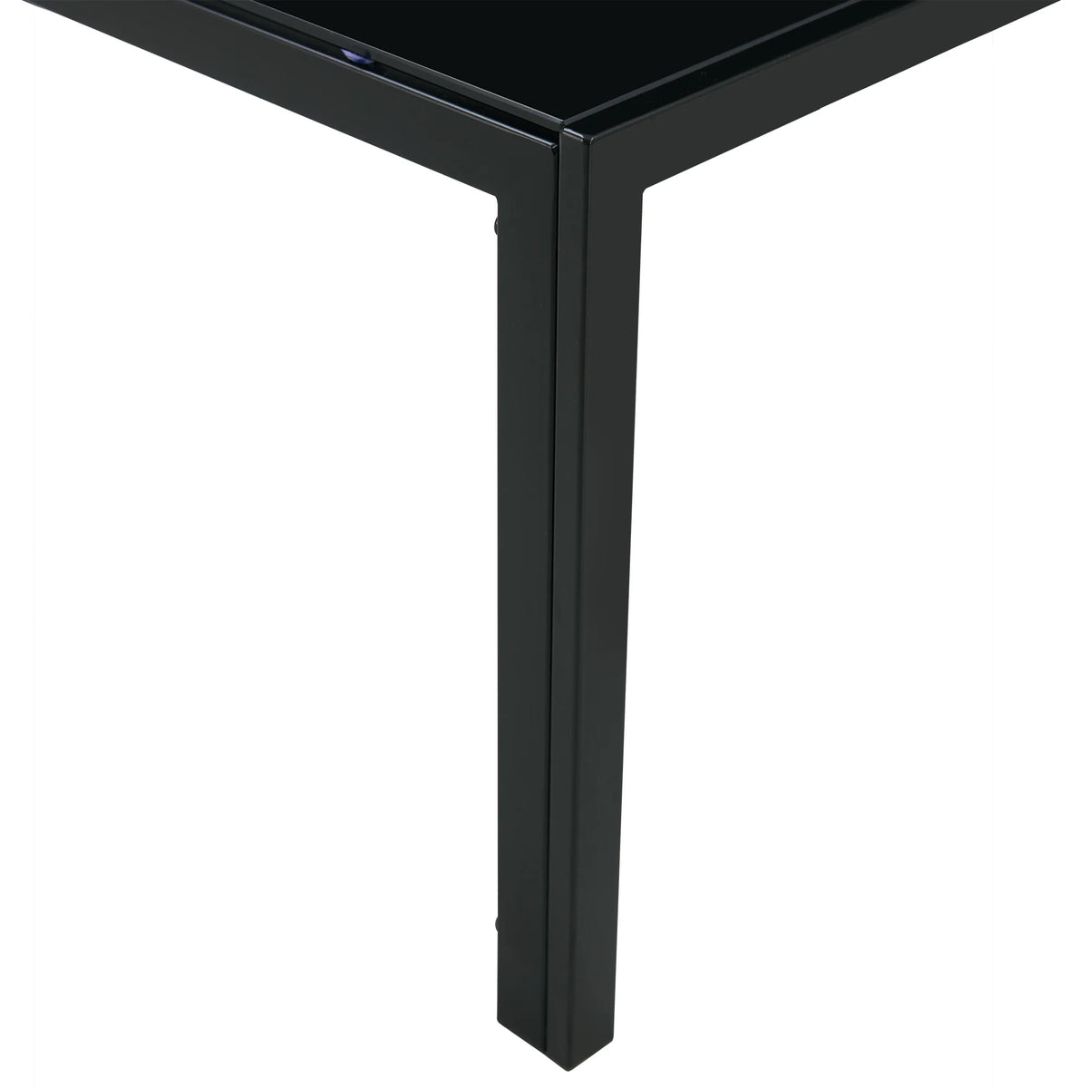 Glass Coffee Table Set of 2 Black S63676