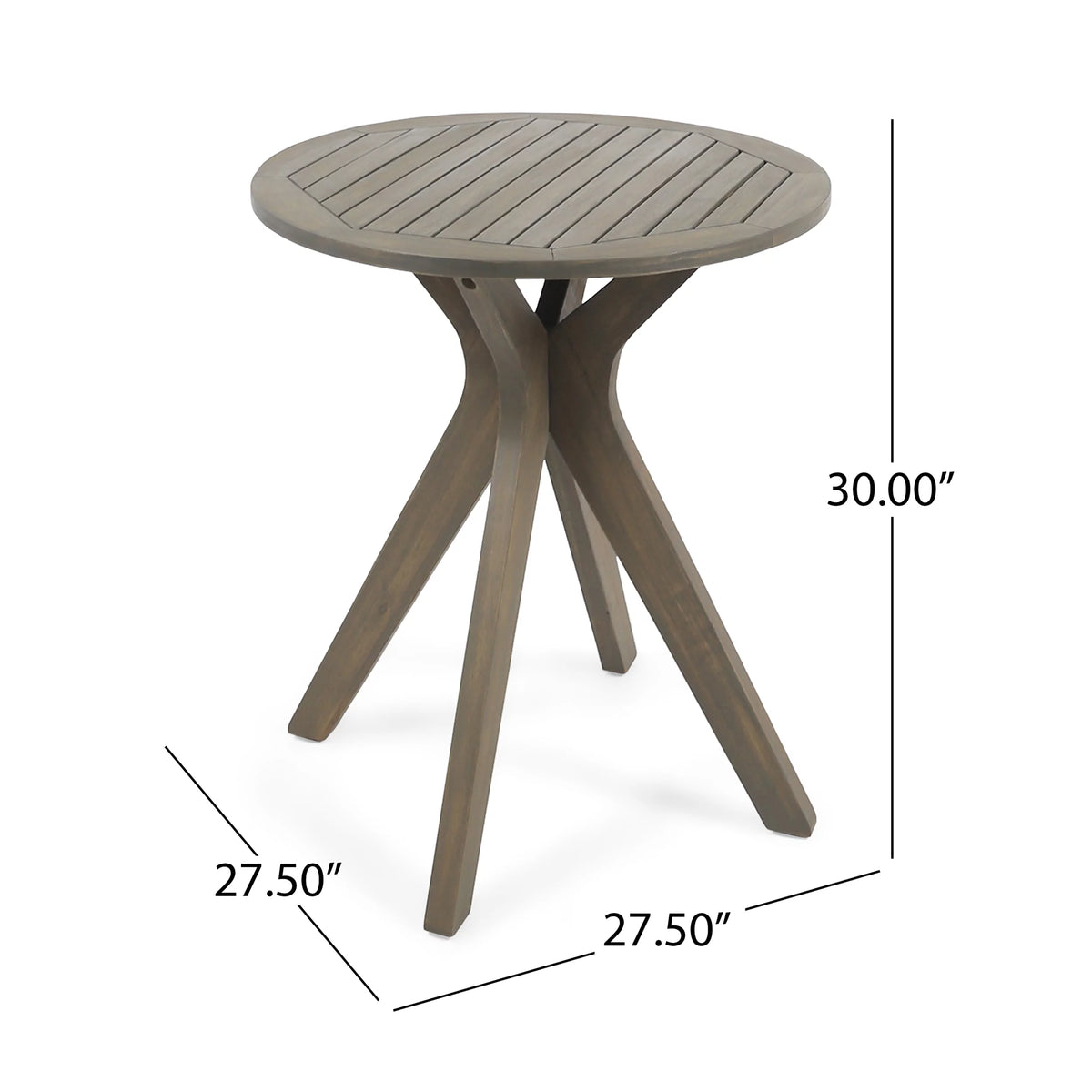Round Wooden Patio Dining Table Y259