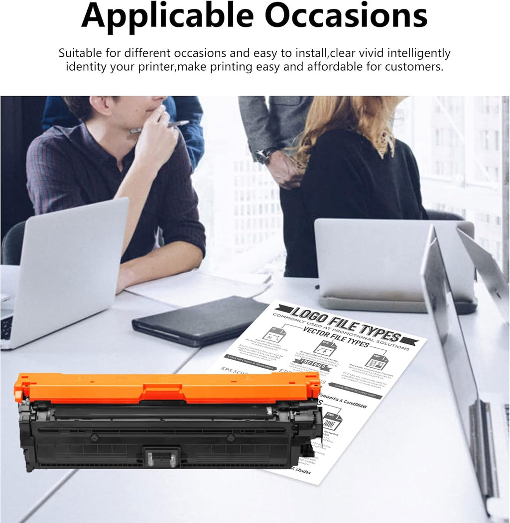 3-Black Remanufactured Toner Cartridge for HP CP5525 Printer R10921