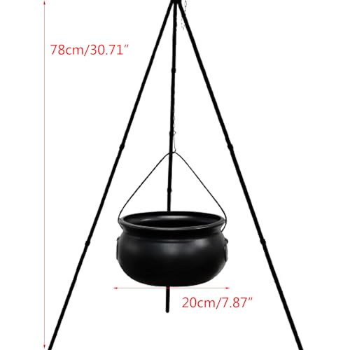 Halloween Cauldron Bowl Candy Bucket Decoration J366