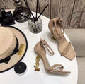 Beige Suede Sandals U844