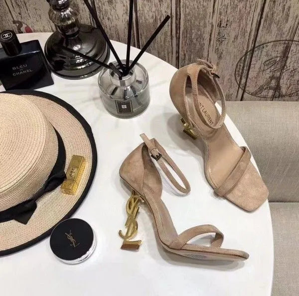 Beige Suede Sandals U844