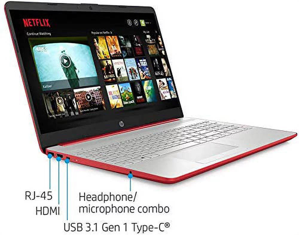 15.6" HD Laptop Intel Pentium Gold 16GB DDR4 256GB SSD Windows 11 Pro Scarlet Red H505