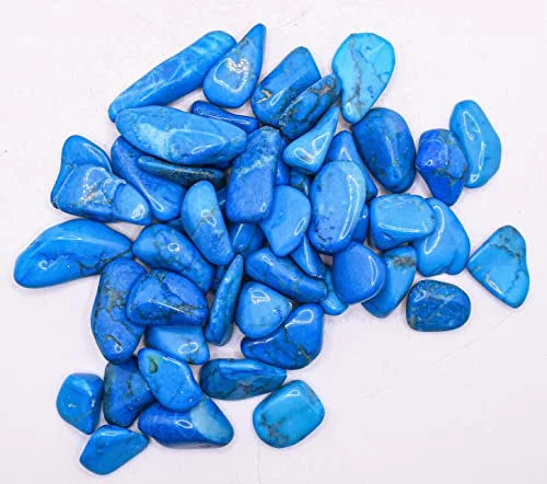 1 lb Blue Howlite Tumbled Stone Crystal E75495