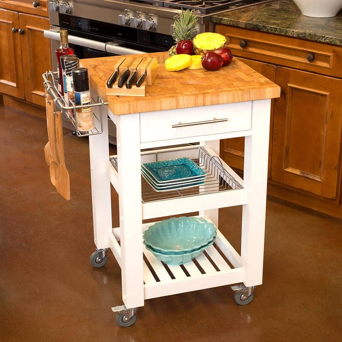 White Kitchen Work Station I53604