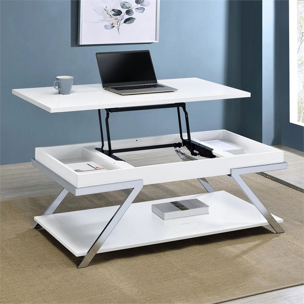 Contemporary Wood Lift Top Coffee Table O3353