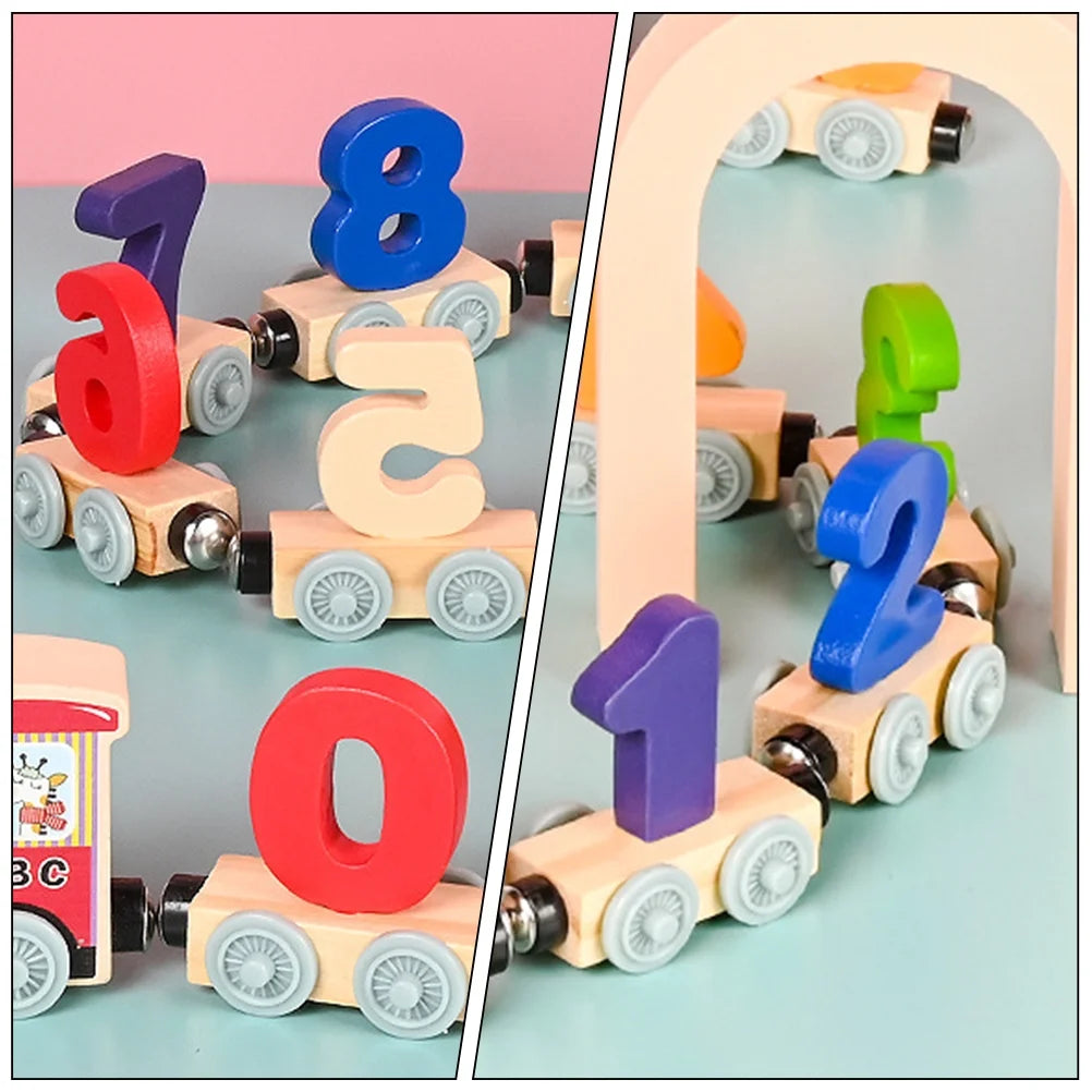 Wood Train Magnetic Toddler Toy Y47777