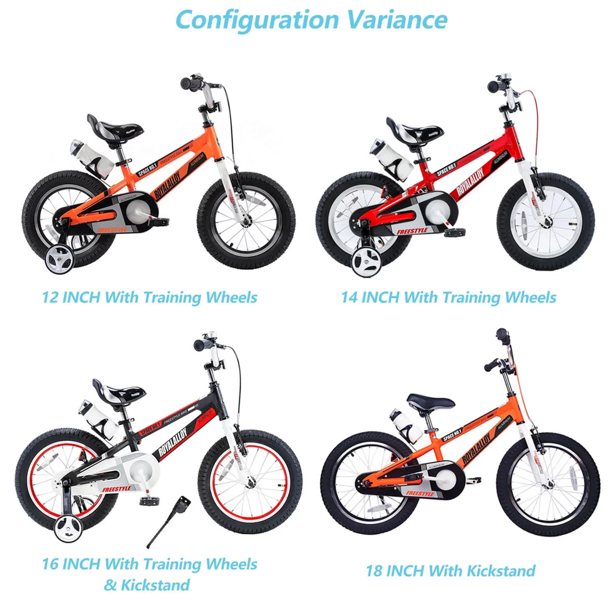 Red Kids Bike with Training Wheels Y4017