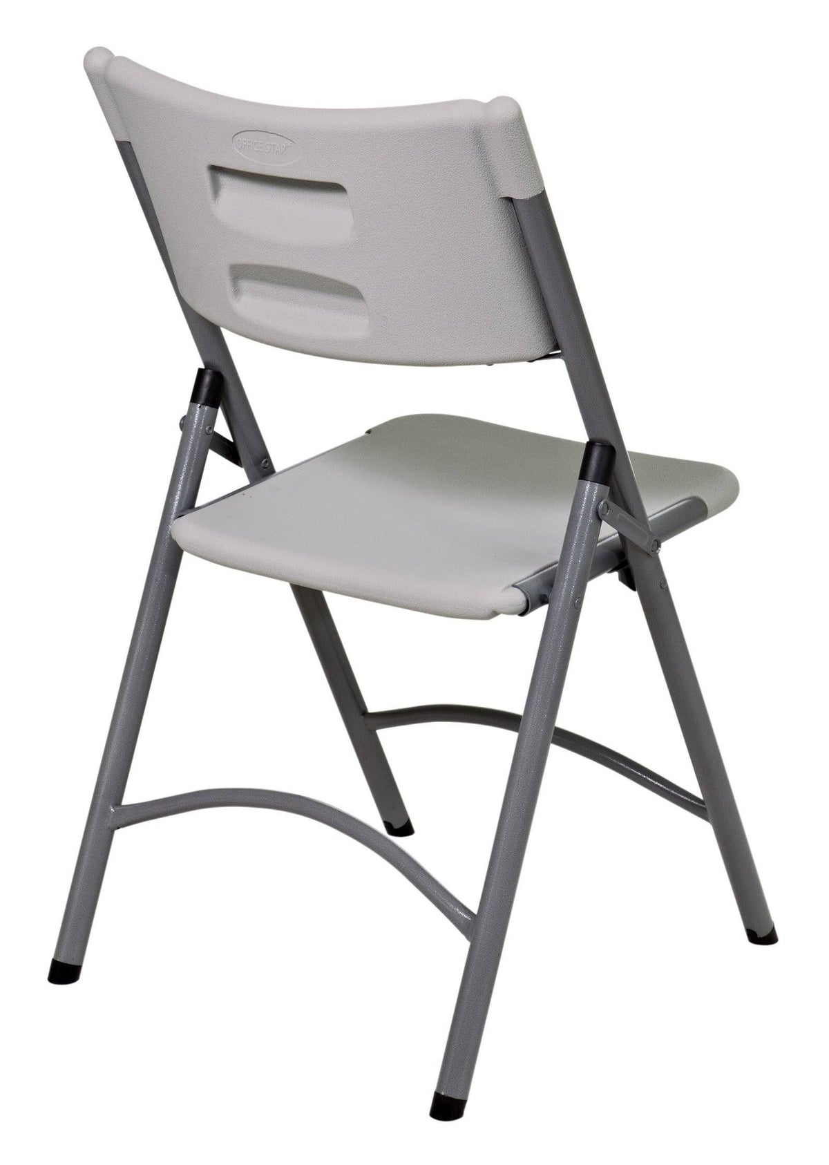 White/Grey Plastic Resin Chair 4 Pack O854