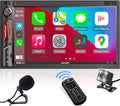 Car Stereo Receiver with Bluetooth, 7 HD Capacitive Touchscreen, AM/FM Car Radio O567664