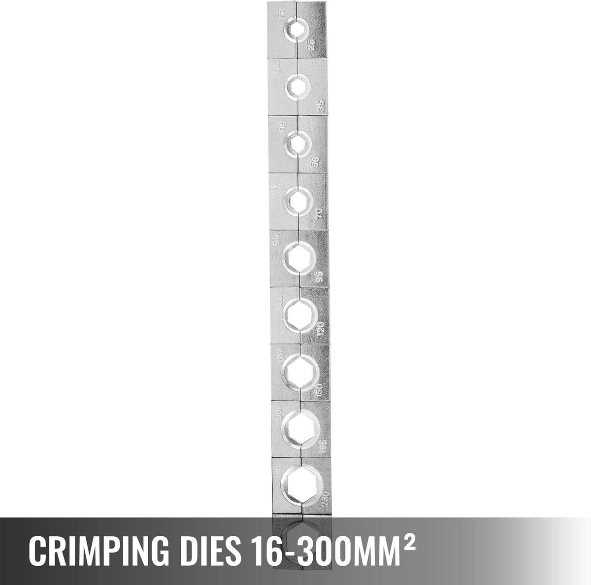 16 Ton Hydraulic Wire Crimper with 11 Dies Q781168