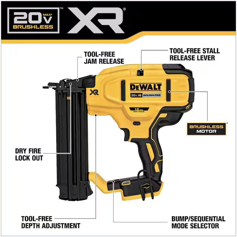 20V MAX Cordless 18-Gauge Brad Nailer Q314