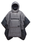 Slate Print Poncho Z795132