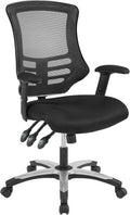 Black Mesh Adjustable Computer Desk Office Chair K469804