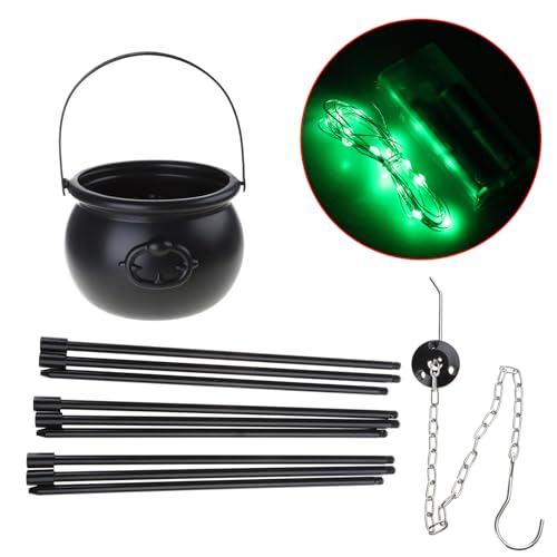 Halloween Cauldron Bowl Candy Bucket Decoration J366