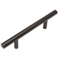 Oil Rubbed Bronze Solid Steel 3/8 inch Slim Line Euro Style Cabinet Hardware Bar Pull T953160