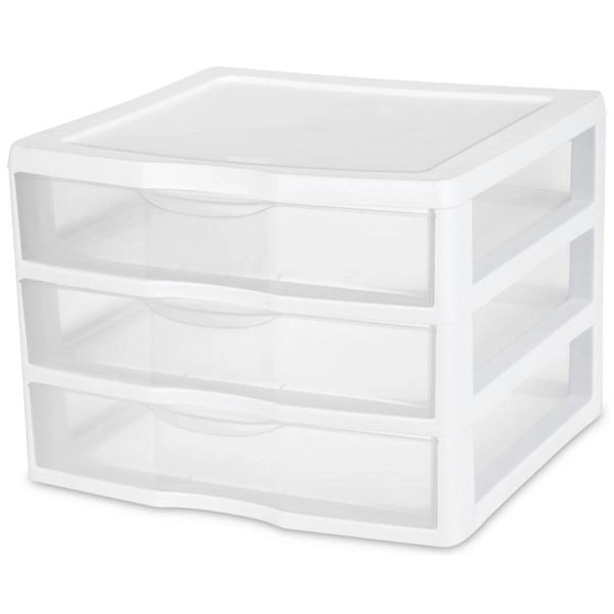 Clear Plastic 3 Drawer Storage System, 3 Pack S992