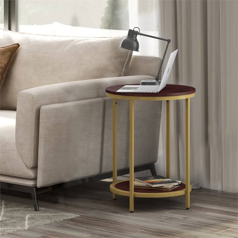 18x22 Metal Round Accent Side Table B95517