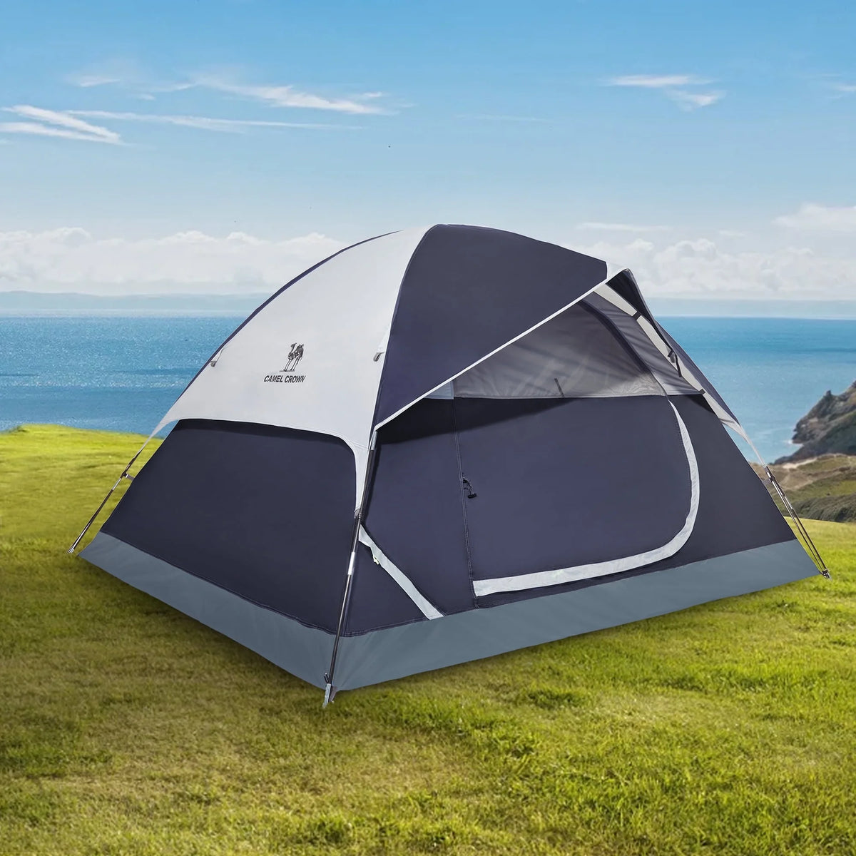 3-4 Person Waterproof Lightweight Dome Camping Tent with Carry Bag Z5302